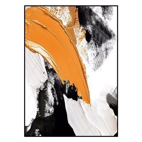 Newest Modern Abstract Orange Black Canvas Painting Modern 100% Hand-painted Wall Art Pictures For Living Room Home Decor Newest Modern Abstract Orange Black Canvas Painting Modern 100% Hand-painted Wall Art Pictures For Living Room Home Decor